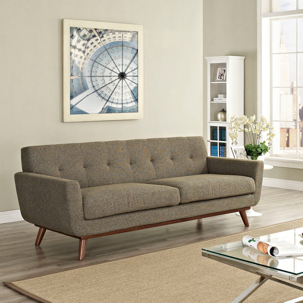 Modern Contemporary Living Room Sofa Oatmeal