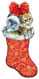 Kitty Cats Christmas Stocking Decor