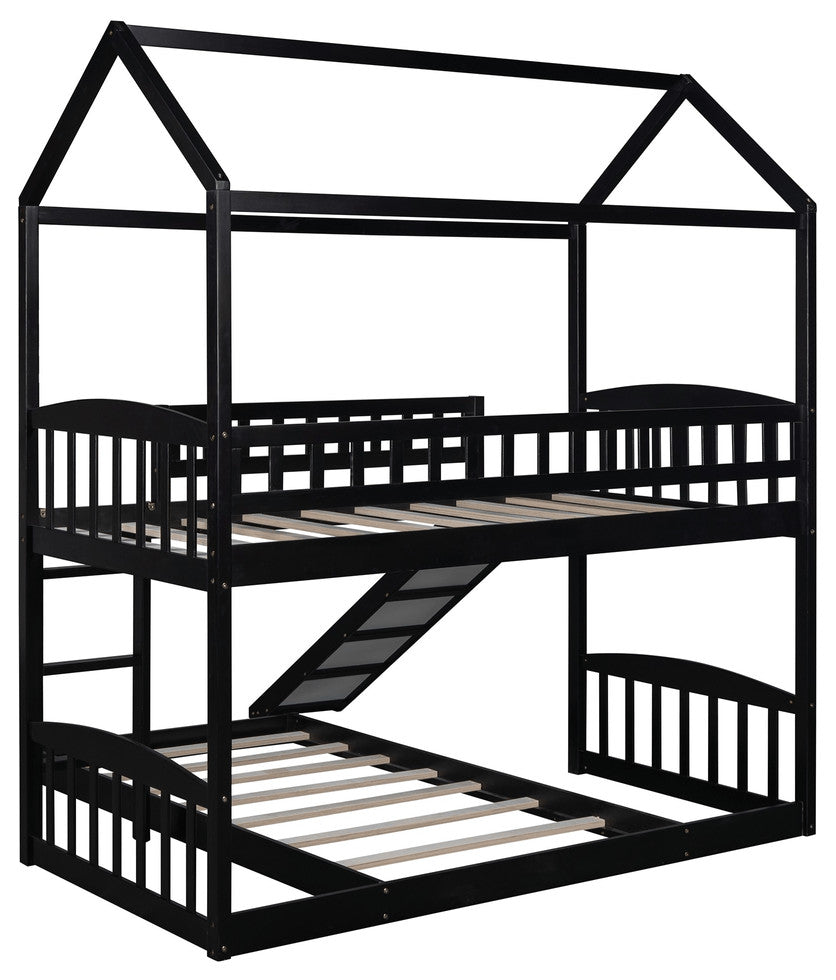 Espresso Full Over Full Contemporary Bunk Bed