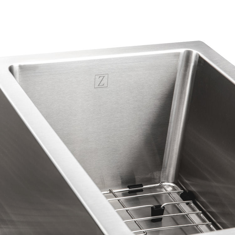 ZLINE 33 In. Under Mount Sink, Stainless Steel, Double Bowl, SC70D-33