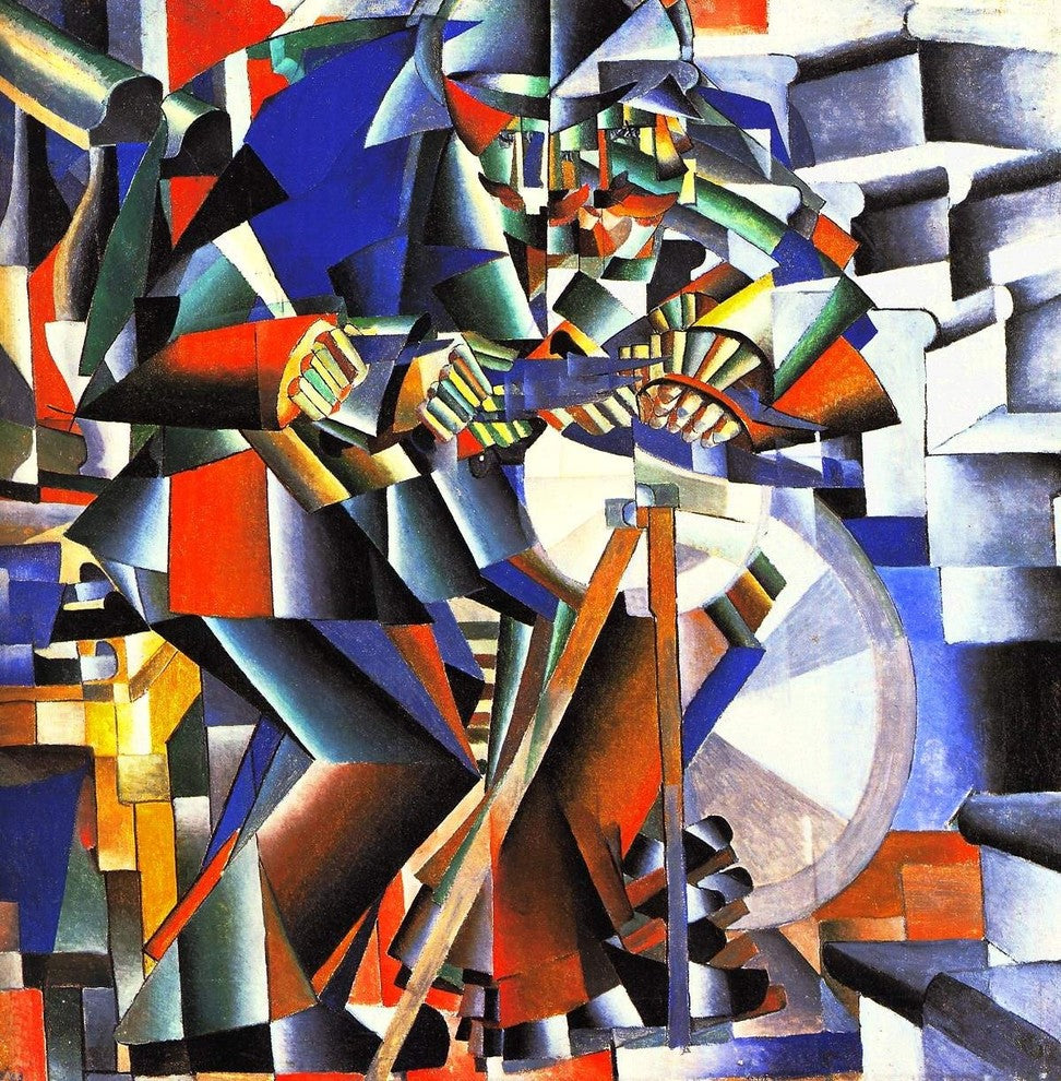 Kazimir Malevich The Knifegrinder, 20"x20" Wall Decal