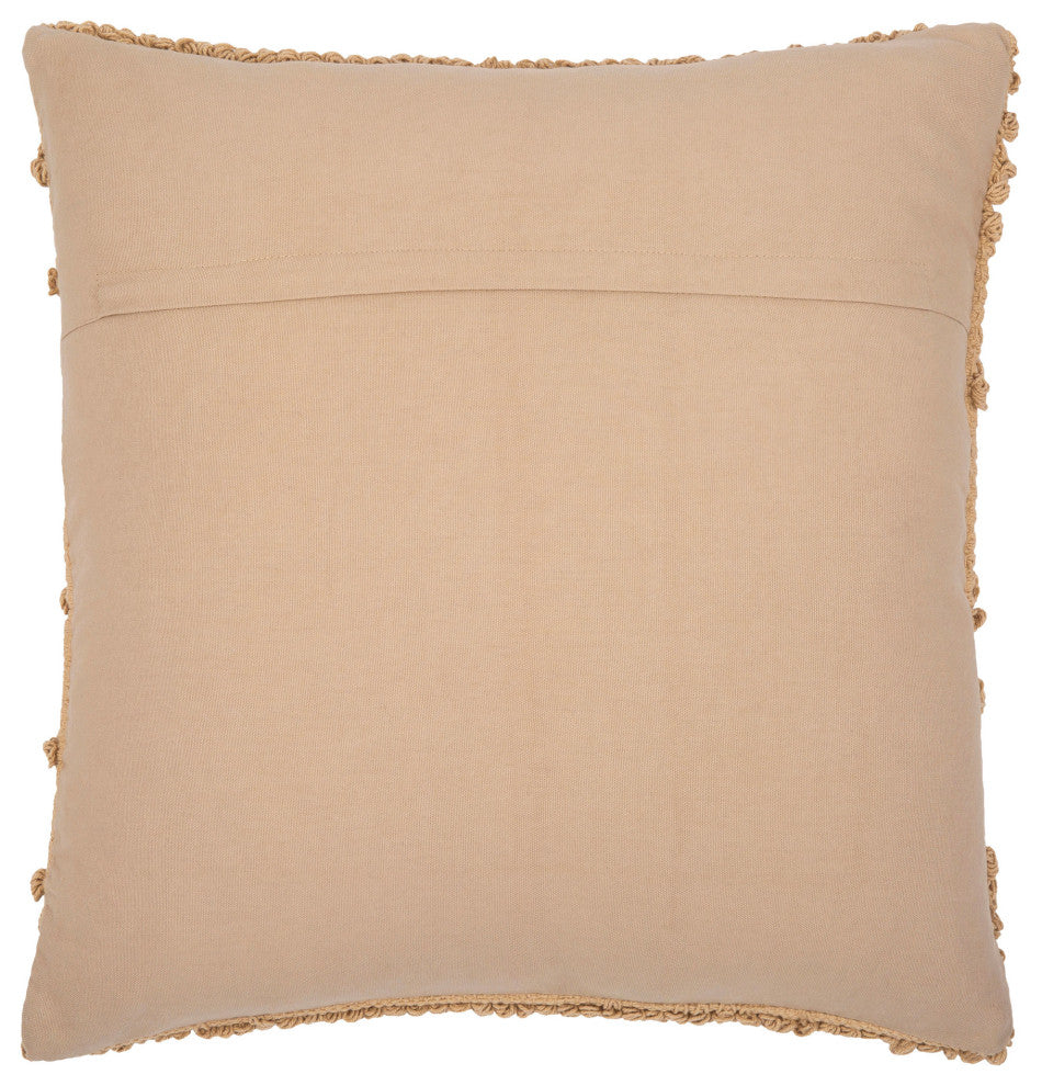 Surya Merdo Tan Pillow Cover 18"H X 18"W