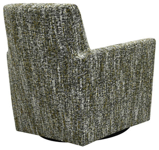 Lounge Upholstered Swivel Club Chair, Paris Green