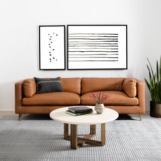 BeckWith Sofa-94"-Natural Washed Camel