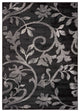 5??x 7??Black Filigree Vines Area Rug