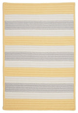 Stripe It TR39 Yellow Shimmer Indoor/Outdoor Area Rug, Rectangular 2'x4'
