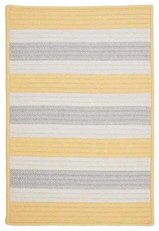 Stripe It TR39 Yellow Shimmer Indoor/Outdoor Area Rug, Rectangular 2'x4'