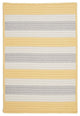 Stripe It TR39 Yellow Shimmer Indoor/Outdoor Area Rug, Rectangular 2'x4'