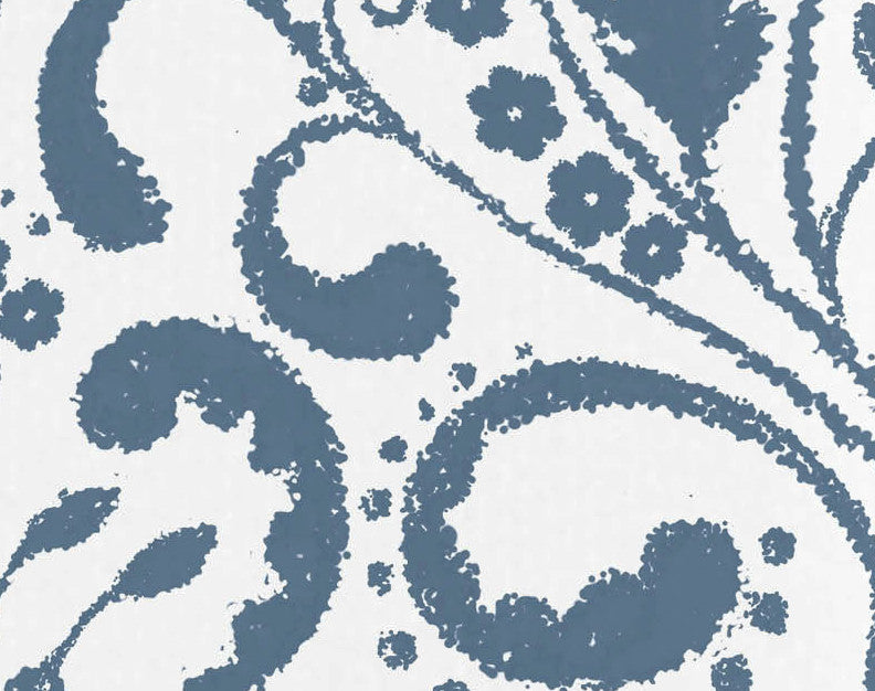 18x30", Aurora Floral Print Hand Towels, Blue
