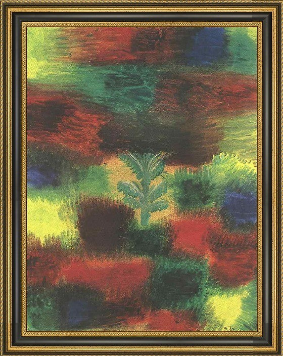 Paul Klee Little Tree Amid Shrubbery - 18" x 24" Framed Premium Canvas Print