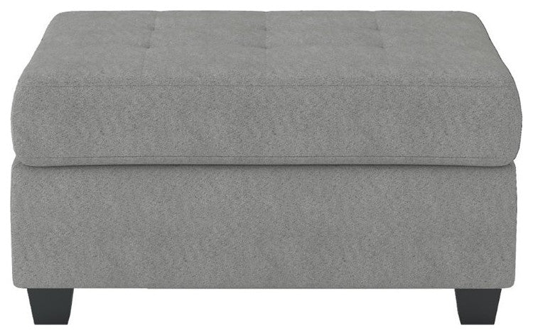 Lexicon Maston Microfiber Ottoman with Storage in Gray
