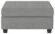 Lexicon Maston Microfiber Ottoman with Storage in Gray