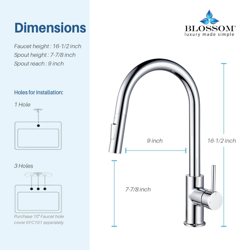 Kitchen Faucet Single Handle Pull Down Kitchen Faucet Chrome