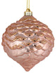 Vickerman N183858D 6" Rose Gold Glitter Pinecone Christmas Ornament, 6 Per Bag