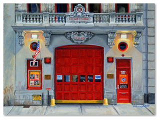Paul Walsh 'Fdny Engine 65' Canvas Art, 35" x 47"