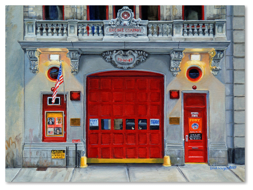 Paul Walsh 'Fdny Engine 65' Canvas Art, 35" x 47"