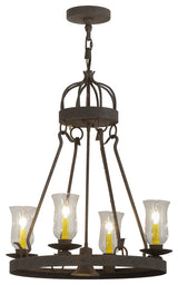 24W Lakeshore 4 LT W/Downlight Chandelier