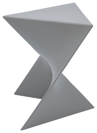 Leisuremod Randolph Modern Triangle Accent Side End Table, Gray, Set of 4