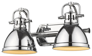 Duncan 2-Light Bath Vanity With Chrome Shade