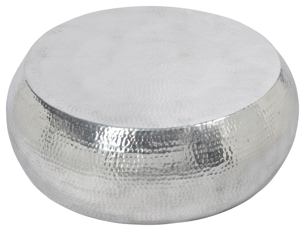Contemporary Tabla Coffee Table Silver - Silver