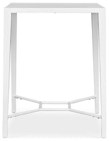 Uttermost Montellano White Outdoor Bar Table