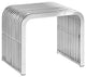 Modern Silver Pipe Stainless Steel Bench
