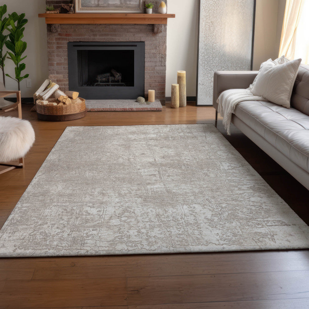 Premium Machine Washable Mayfield AMF559 Ivory 3' x 5' Rug