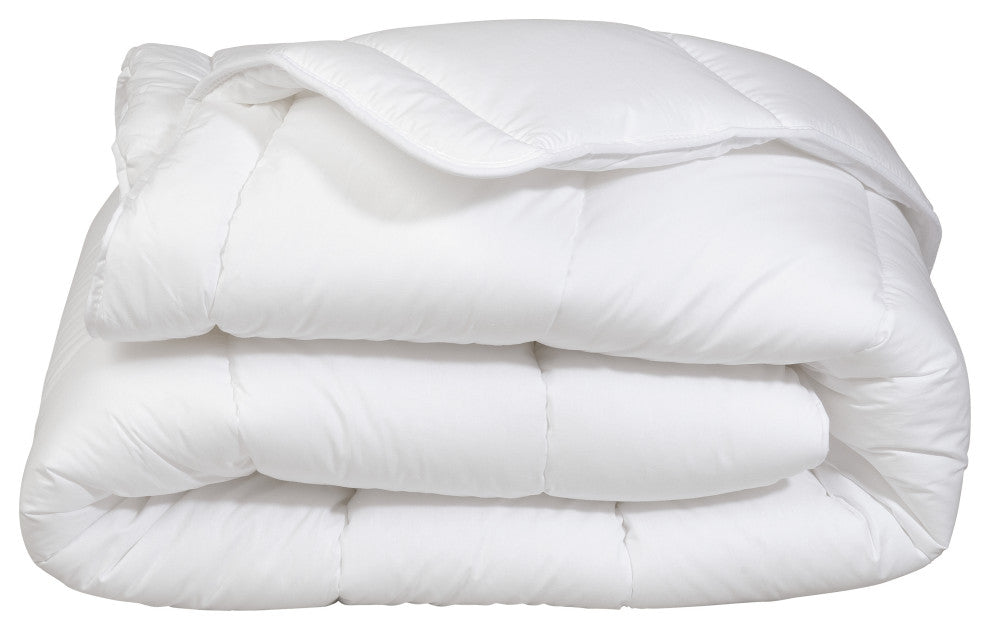 Super Oversized Lightweight Down Alternative Comforter, White, King / California