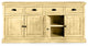 80" Rustic Sideboard Buffet, Cupola Yellow