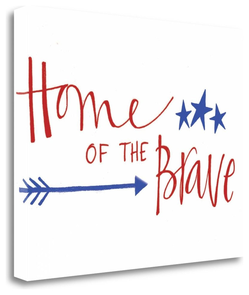"Home Of The Brave" By Katie Doucette, Giclee Print on Gallery Wrap Canvas