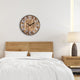 Aberdeen 20" Wooden Wall Clock With Metal Numbers