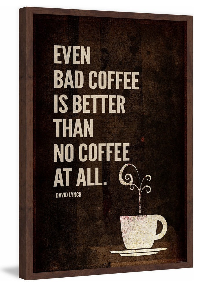 "Bad Coffee" Framed Painting Print, 20"x30"