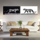 Leopard Glass Wall Art Frameless Free Floating Tempered Glass Print