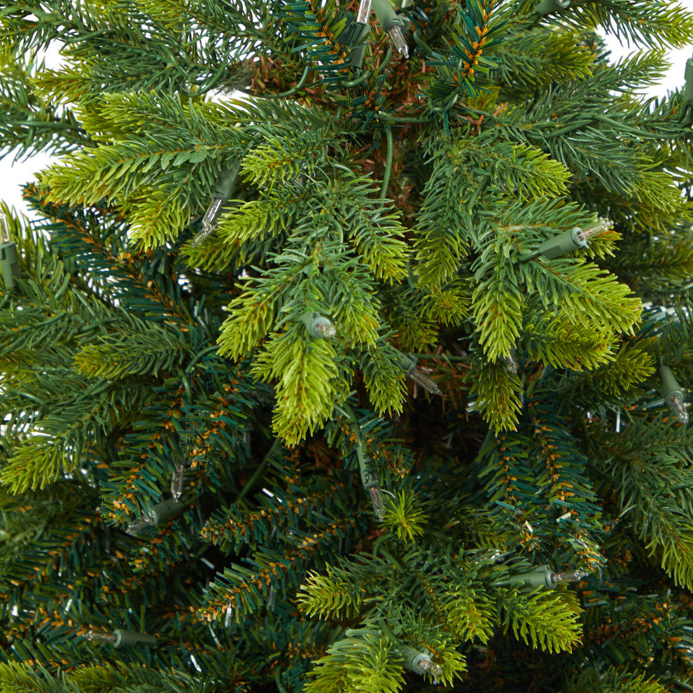 44" North Carolina Fir Faux Xmas Tree W/150 Clear Lights & 563 Bendable Branches