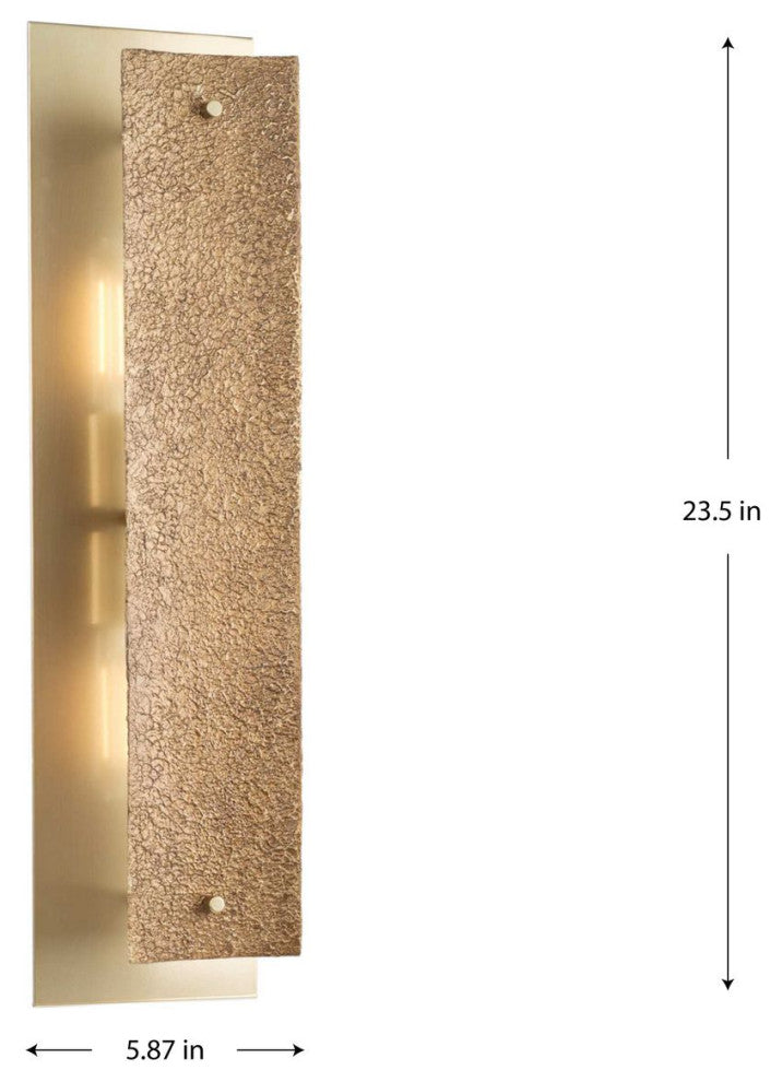 Lusail Collection 2-Light Soft Gold Luxe Industrial Wall Sconce