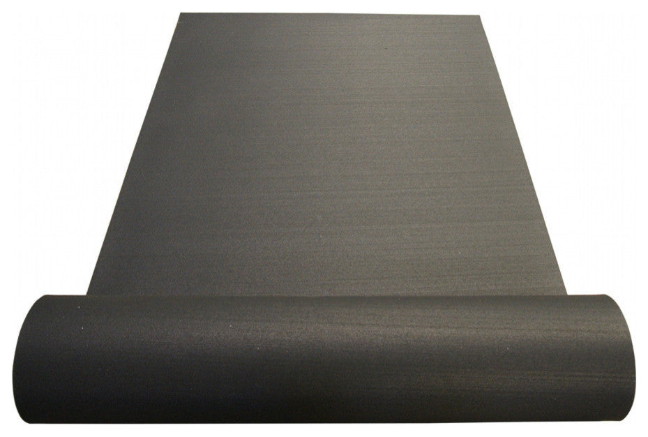 Rubber-Cal Rubber Flooring Roll - 6mm x 4ft Wide x 4ft  Roll - Black
