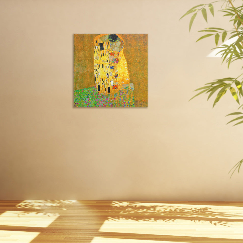 Works of Klimt Canvas Wall Art, The Kiss