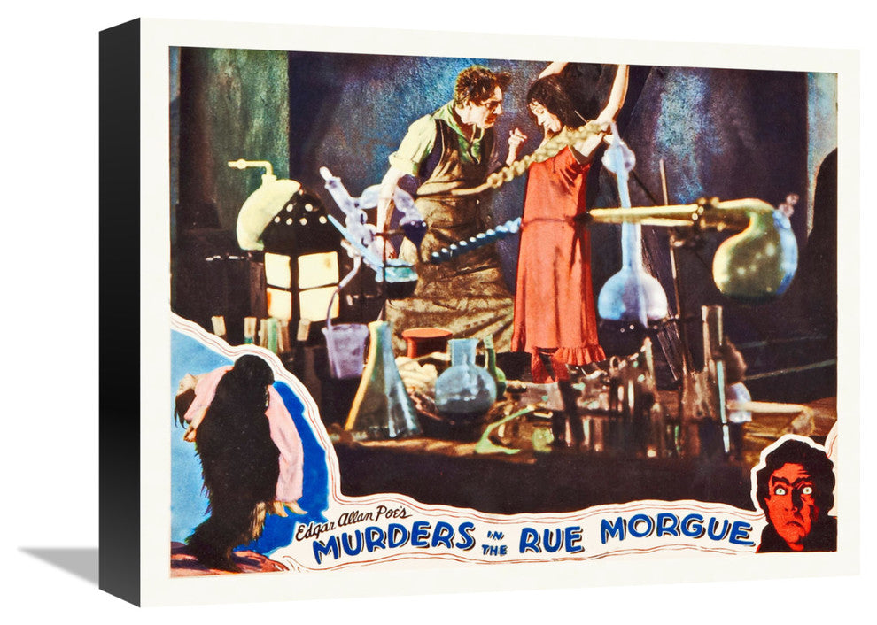 "Murders In The Rue Morgue" Canvas Giclee by Hollywood Photo Archive, 16"x13"
