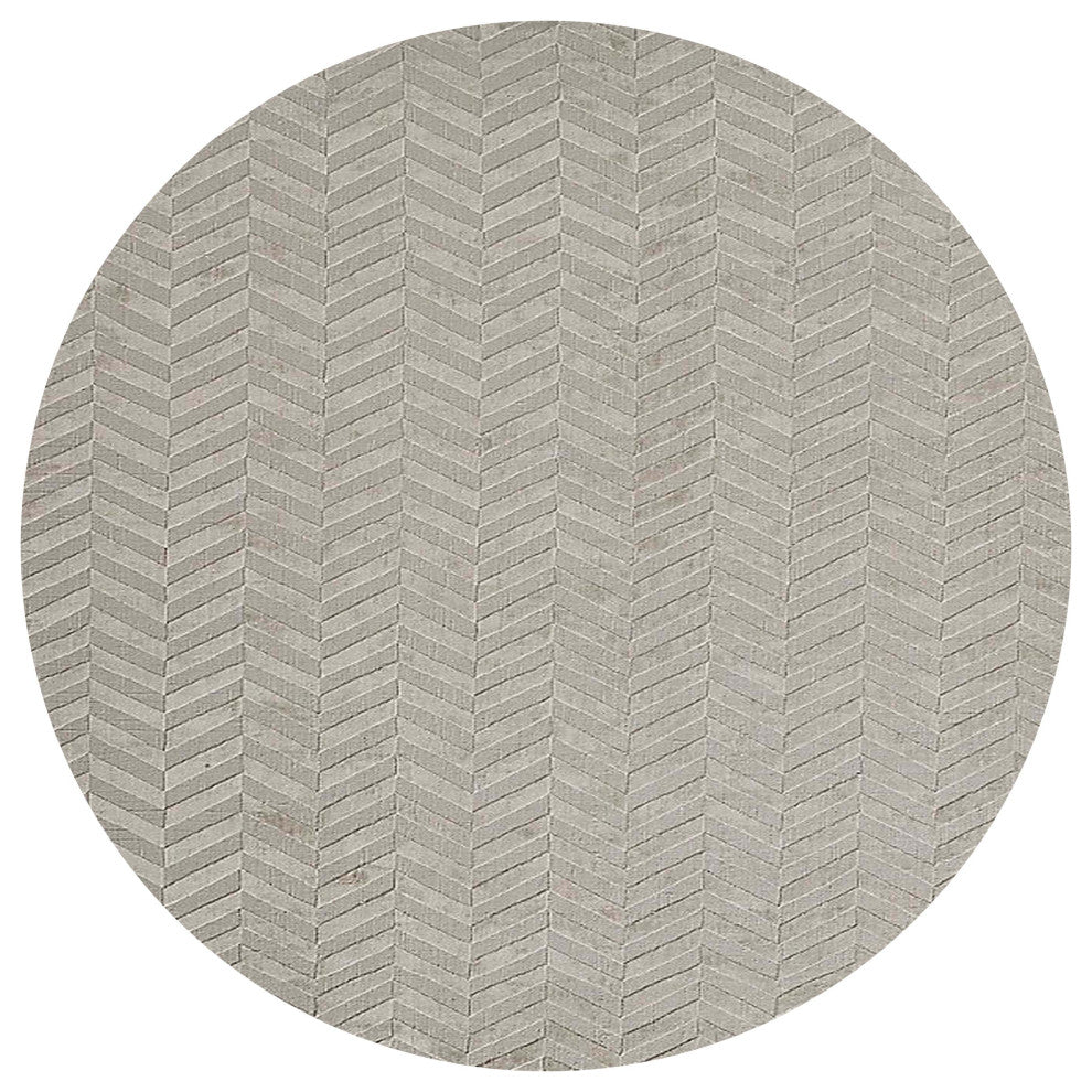 Ahgly Company Indoor Round Mid-Century Modern Area Rugs, 4' Round