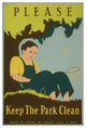 "Please Keep the Park Clean, 1938" Paper Print by Stanley Thomas Clough, 42"x62"