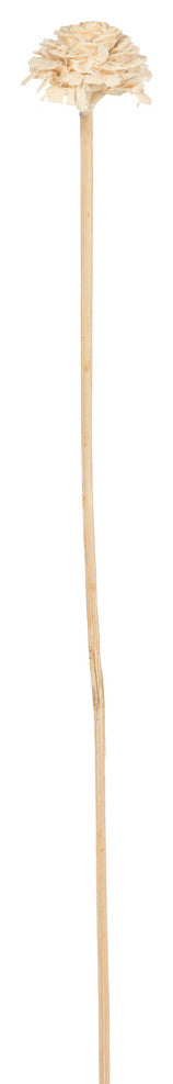 Vickerman Natural Botanicals 1.57" Cedar Rose, Bleached, 18"