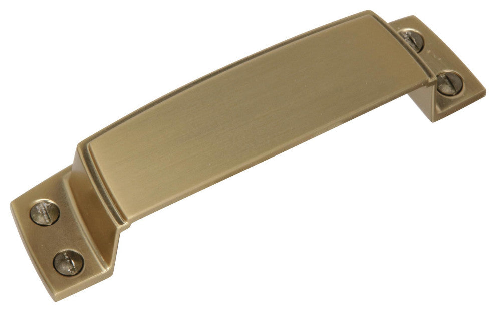 Highland Ridge 3-1/2 in (89 mm) Center-to-Center Golden Champagne Cup Pull