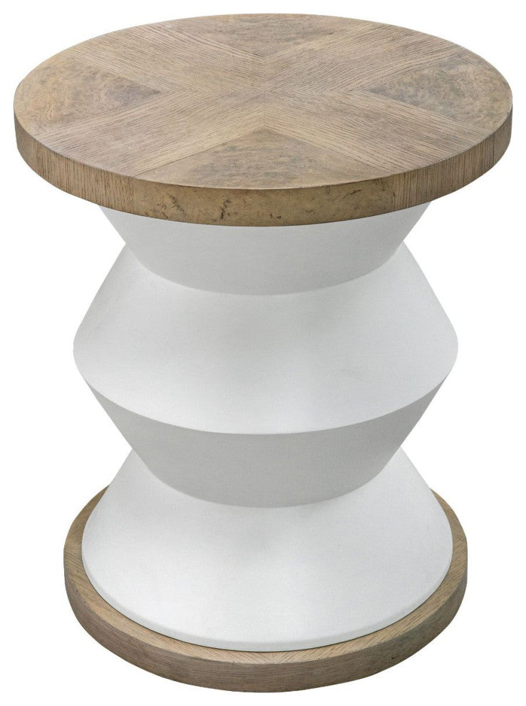 Uttermost Spool Geometric Side Table