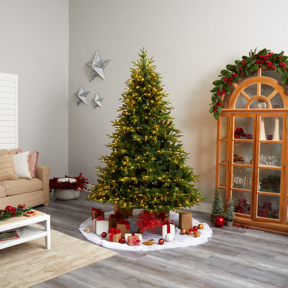 T3259 8 Colorado Mountain Fir Natural Look Artificial Christmas Tree