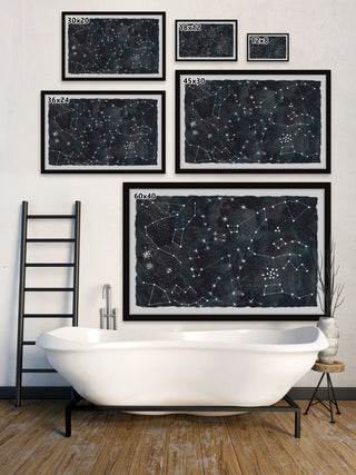 "The Constellations" Framed Painting Print, 30x20