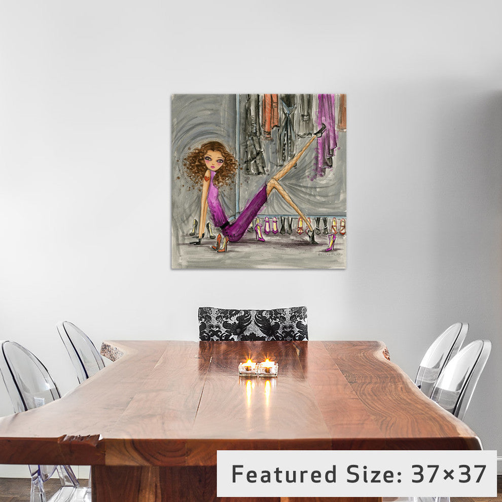 "Model Behavior #8" Canvas Art Print By Bella Pilar, 18x1.5x18