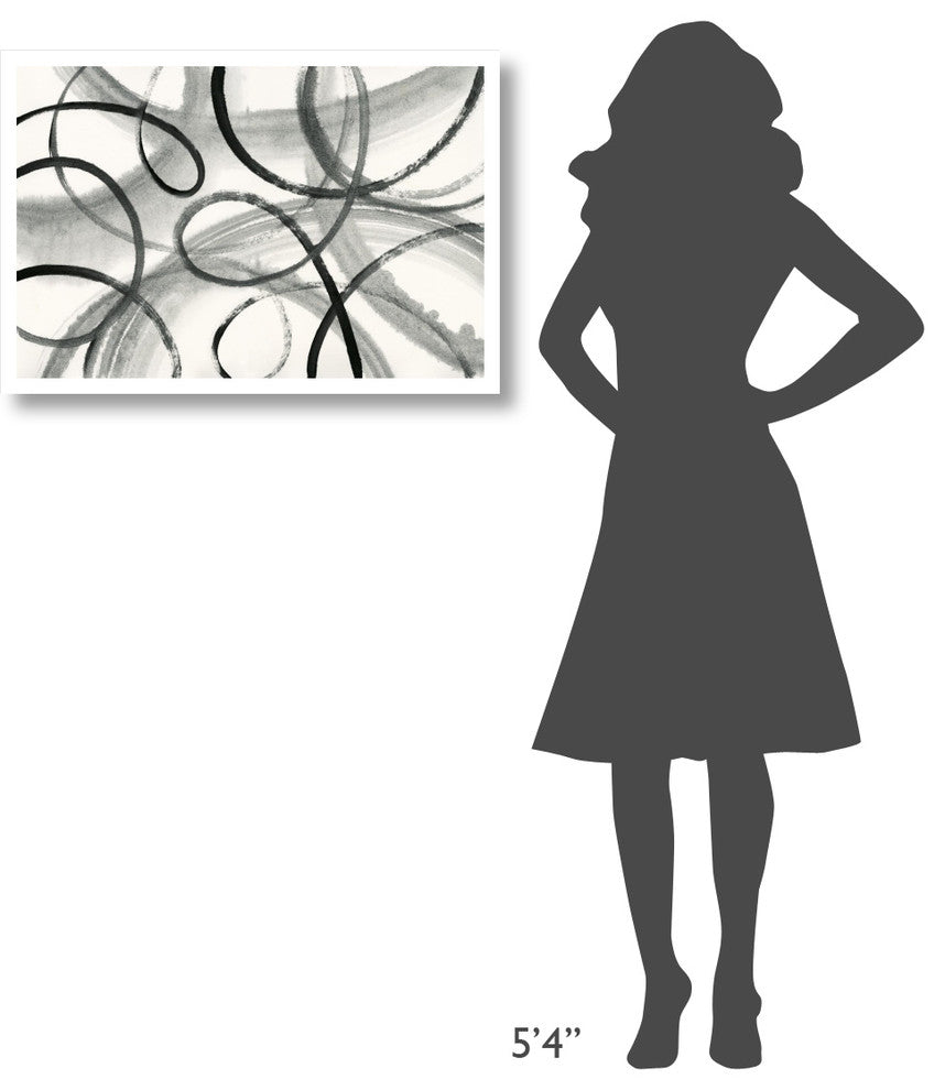 "Calligraphia" Digital Paper Print by Sue Schlabach, 32"x22"