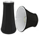 30244-2 Small Bell  Chandelier Clip On Lamp Shade Black 2 1/2"x4"x5"