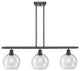 Innovations Lighting 516-3I-OB-G124-8-LED Athens 3 Light 36" Island Light