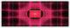 Pink Thermal Infrared Visor, Abstract Canvas Art Print, 70"x28", 6 Panels
